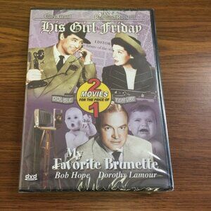 NEW Double Feature~His Girl Friday/My Favorite Brunette DVD Cary Grant Bob Hope